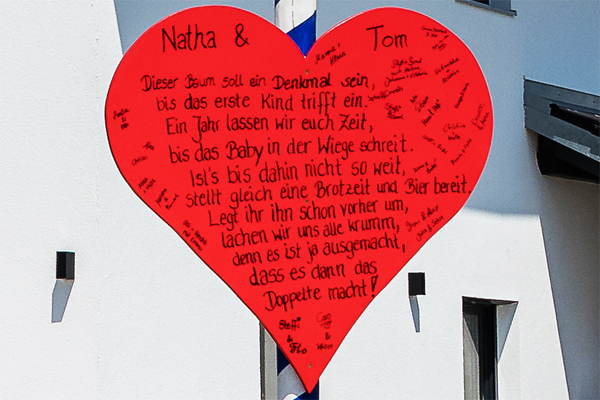 Baum gedicht hochzeit Bäume